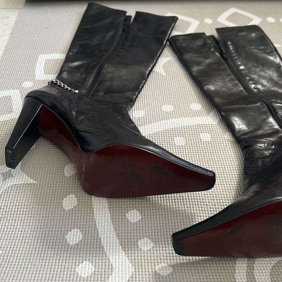 🚫SOLD🚫Nine West Patent Leather Size 9 Boots - Picture 7 of 17